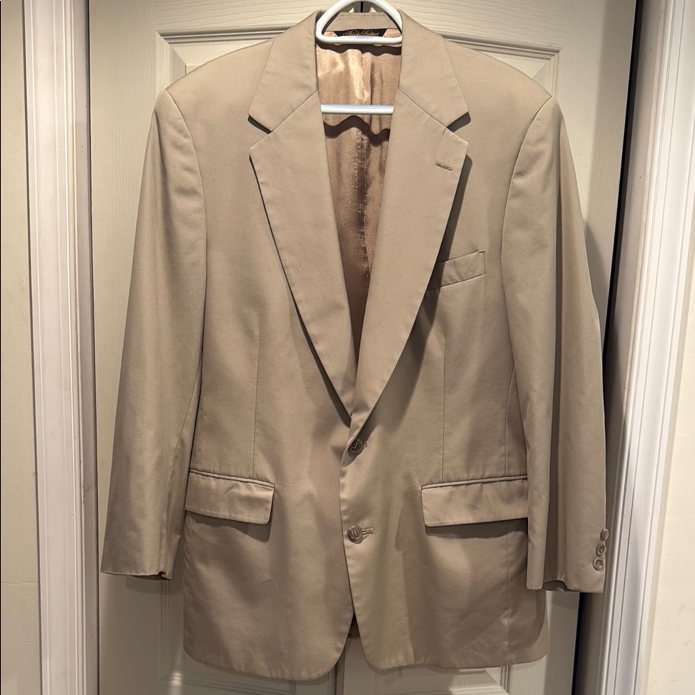 Brooks Brothers Tan Classic Blazer Size 44R